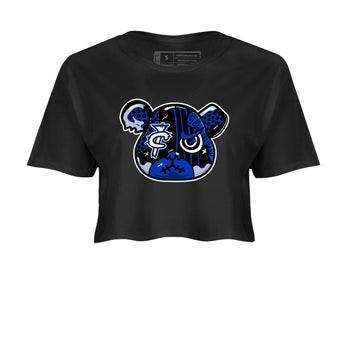 Air Foamposite One Royal Shirts To Match Jordans Foamposite Bear Sneaker Shirts Air Foamposite One Royal SNRT Sneaker Release Tees Unisex Cotton Crew Neck Black 2 Crop Shirts