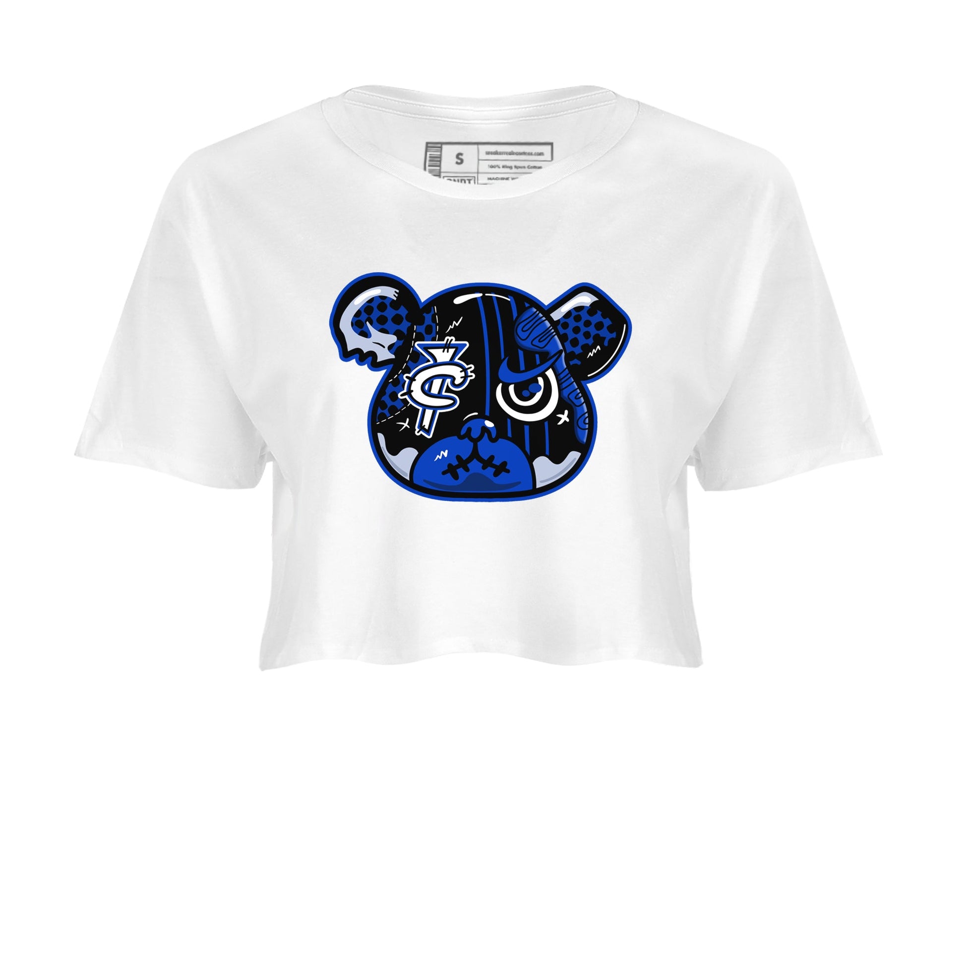 Air Foamposite One Royal Shirts To Match Jordans Foamposite Bear Sneaker Shirts Air Foamposite One Royal SNRT Sneaker Release Tees Unisex Cotton Crew Neck White 2 Crop Shirts