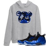 Air Foamposite One Royal Shirts To Match Jordans Foamposite Bear Sneaker Shirts Air Foamposite One Royal SNRT Sneaker Release Tees Unisex Cotton Crew Neck Heather Grey 1 crew neck shirts