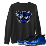 Air Foamposite One Royal Shirts To Match Jordans Foamposite Bear Sneaker Shirts Air Foamposite One Royal SNRT Sneaker Release Tees Unisex Cotton Crew Neck Black 1 crew neck shirts