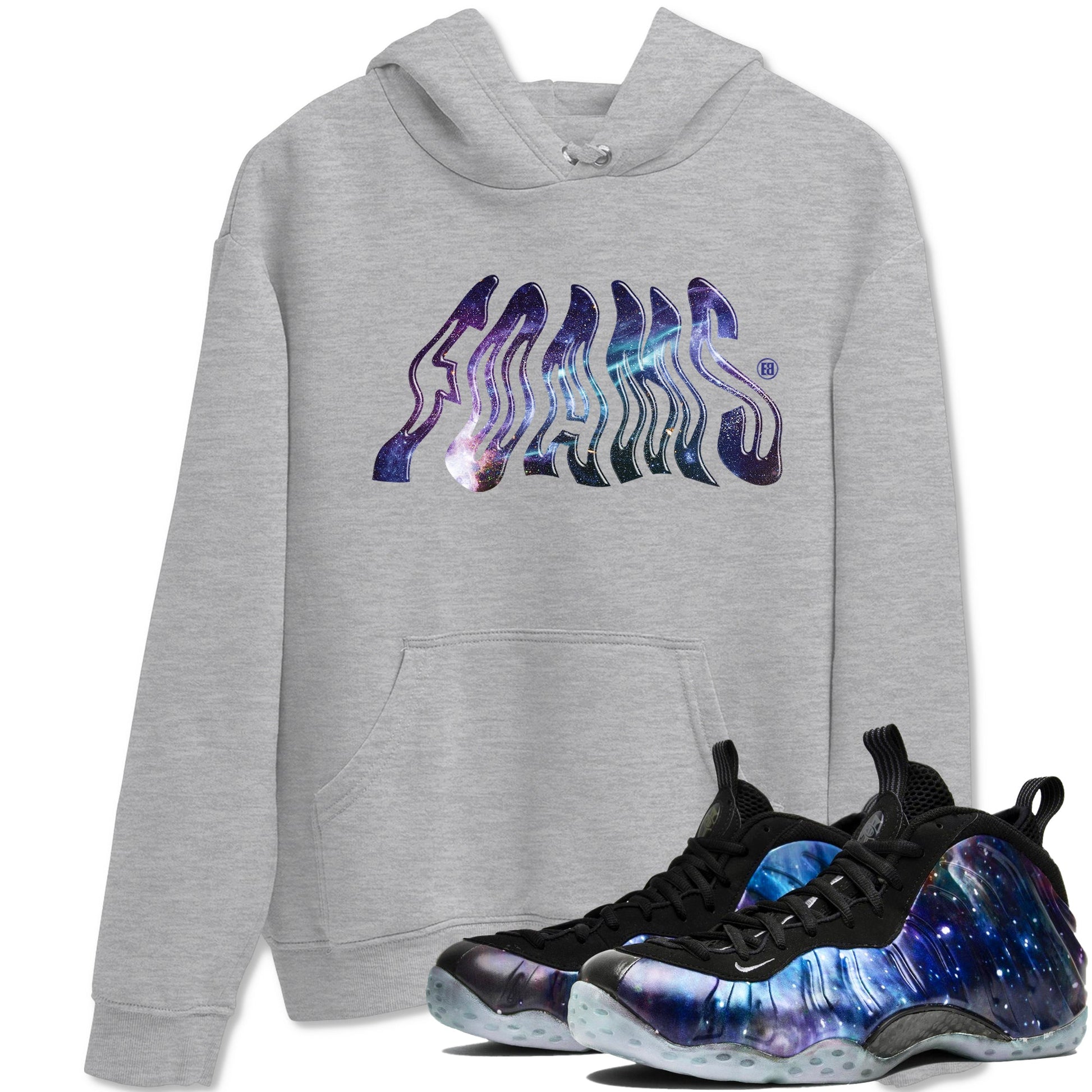 Air Foamposite One Galaxy shirts to match jordans Foams sneaker match tees Foams One Galaxy match shoes to clothes SNRT Sneaker Tees unisex cotton Heather Grey 1 shirts