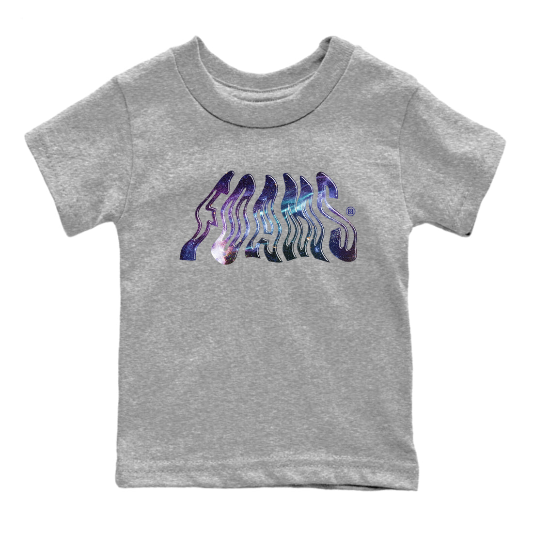 Air Foamposite One Galaxy shirts to match jordans Foams sneaker match tees Foams One Galaxy match shoes to clothes SNRT Sneaker Tees Youth Baby Heather Grey 2 tee