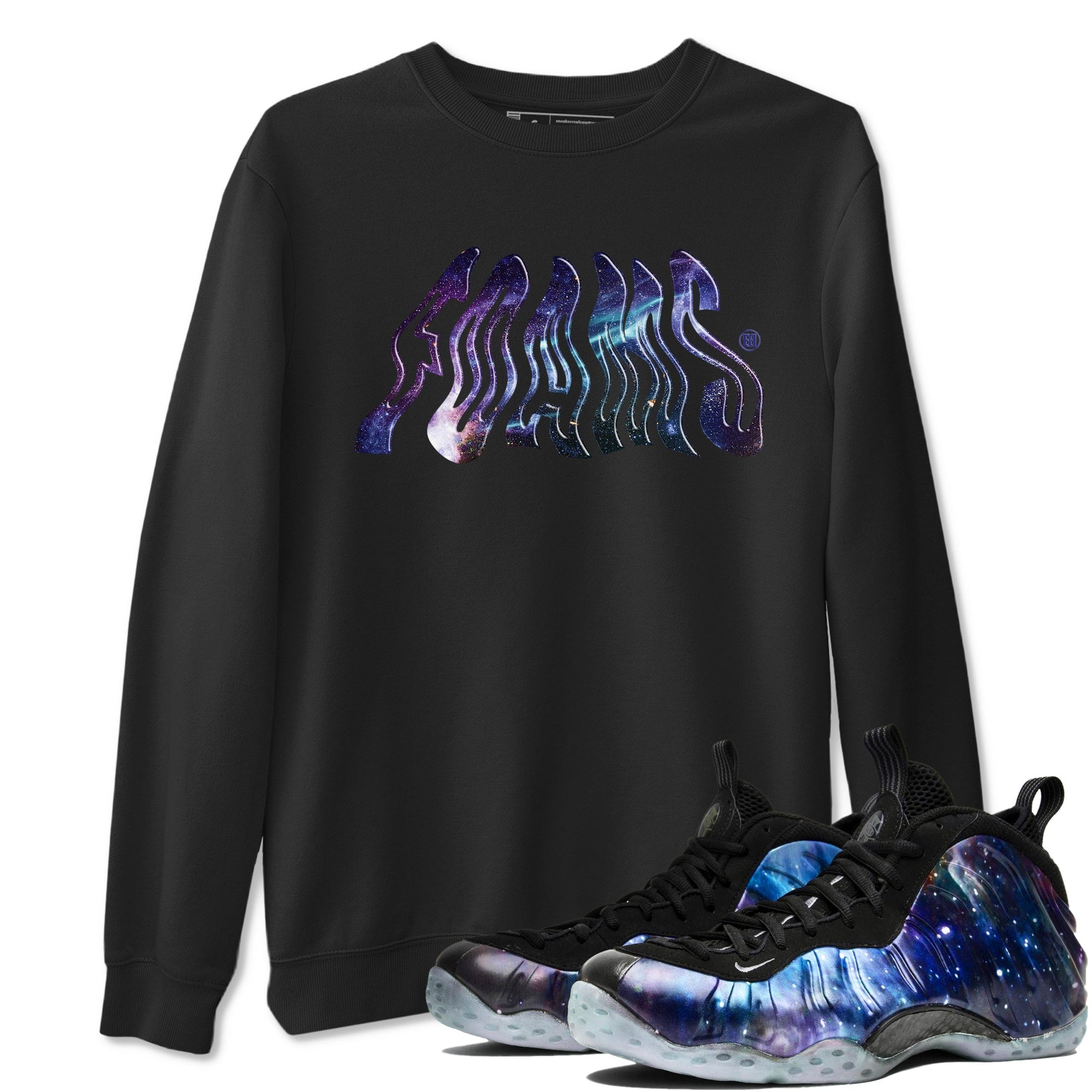 Air Foamposite One Galaxy shirts to match jordans Foams sneaker match tees Foams One Galaxy match shoes to clothes SNRT Sneaker Tees unisex cotton Black 1 shirts