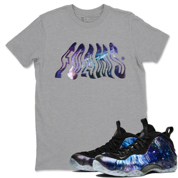 Air Foamposite One Galaxy shirts to match jordans Foams sneaker match tees Foams One Galaxy match shoes to clothes SNRT Sneaker Tees unisex cotton Heather Grey 1 shirts
