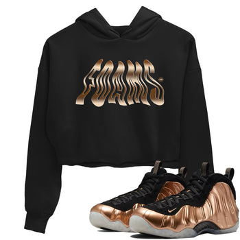 Air Foamposite 1 Metallic Copper Shirts To Match Jordans Foams Sneaker Shirts Air Foamposite One Metallic Copper SNRT Sneaker Release Tees Unisex Cotton Crew Neck Black 1 Crop Shirts