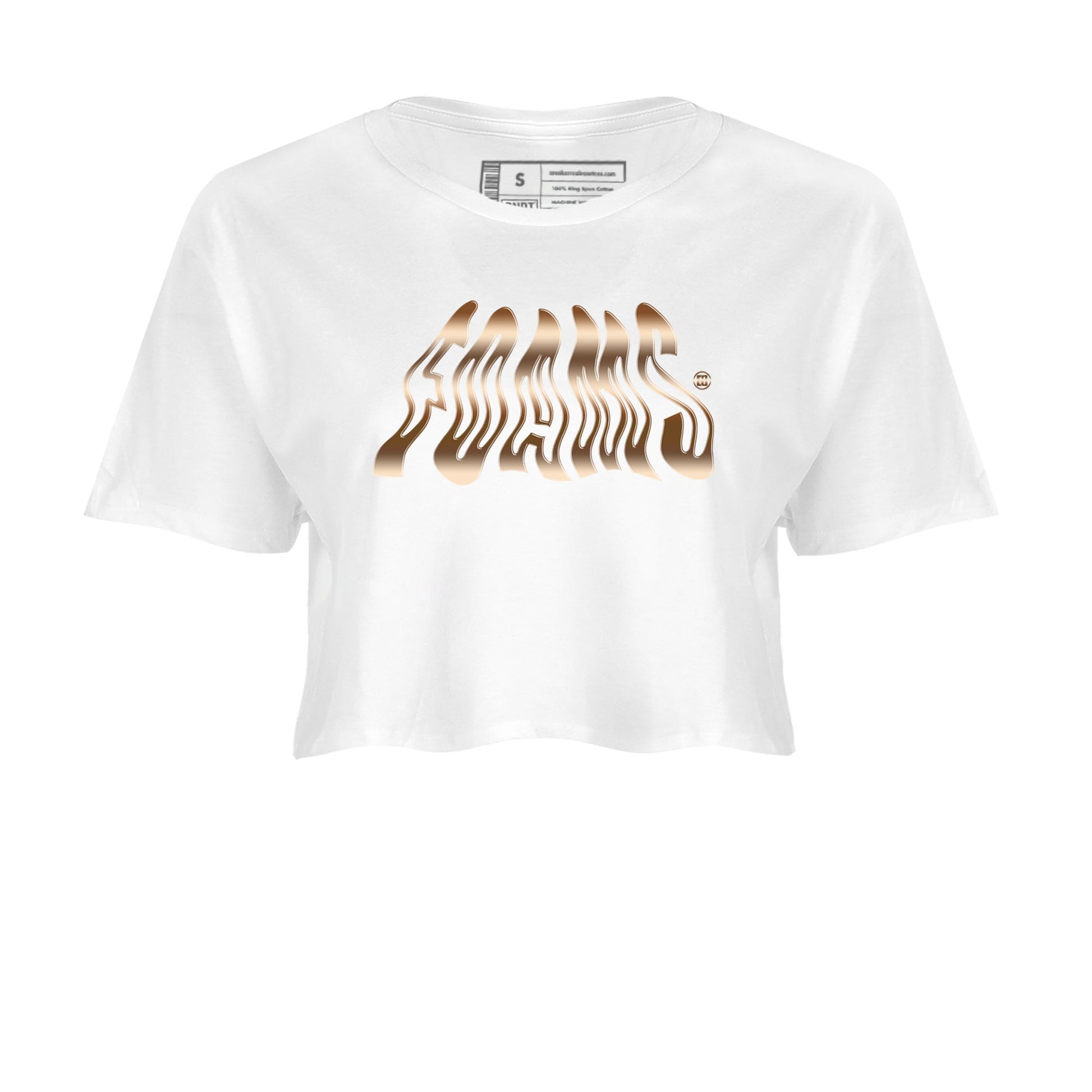 Air Foamposite 1 Metallic Copper Shirts To Match Jordans Foams Sneaker Shirts Air Foamposite One Metallic Copper SNRT Sneaker Release Tees Unisex Cotton Crew Neck White 2 Crop Shirts
