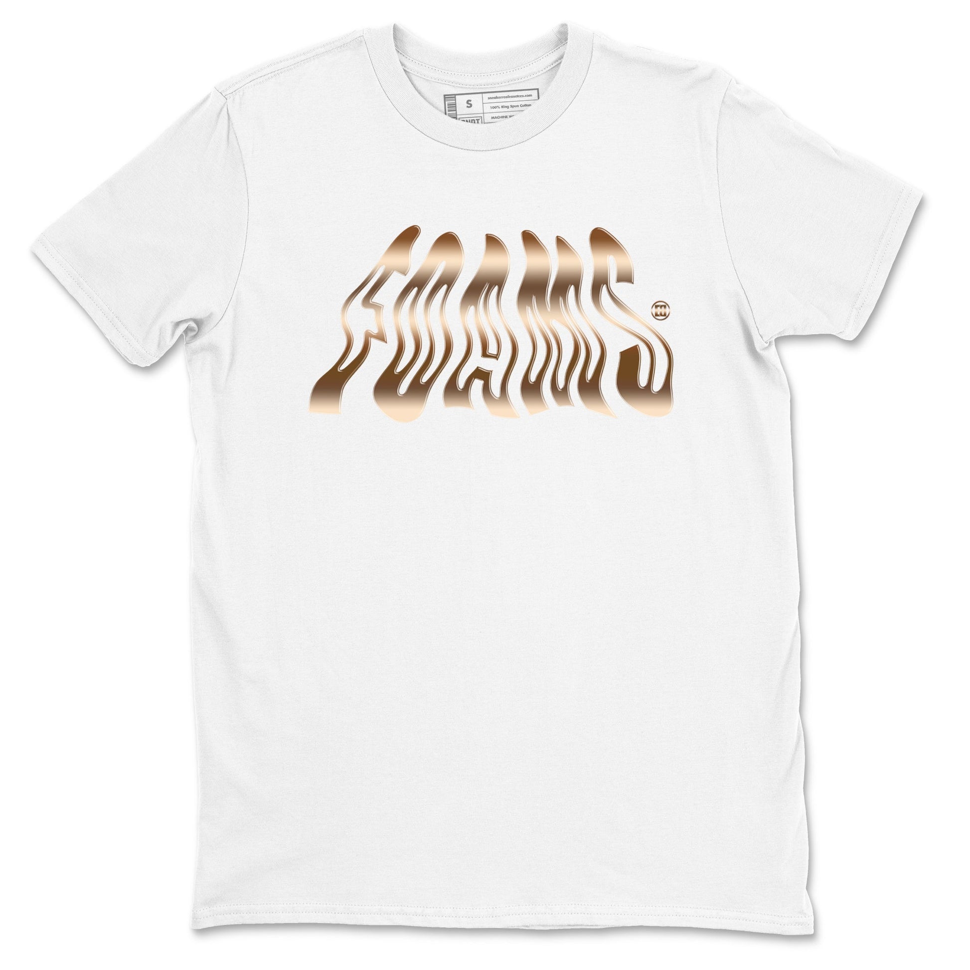 Air Foamposite 1 Metallic Copper Shirts To Match Jordans Foams Sneaker Shirts Air Foamposite One Metallic Copper SNRT Sneaker Release Tees Unisex Cotton Crew Neck White 2 crew neck shirts