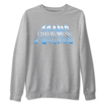 Foams sneaker match t-shirt styled to complete your fit with the Air Foamposite One Psychic Blue sneakers, shown in Heather Grey 2.