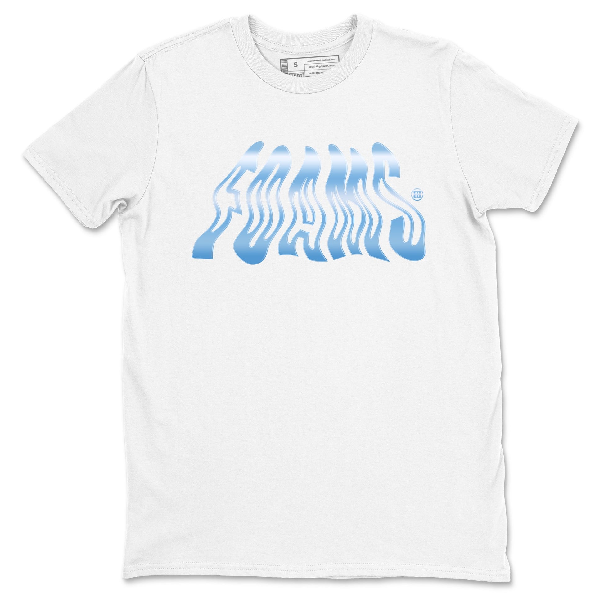 Foams sneaker match t-shirt styled to complete your fit with the Air Foamposite One Psychic Blue sneakers, shown in White 2.