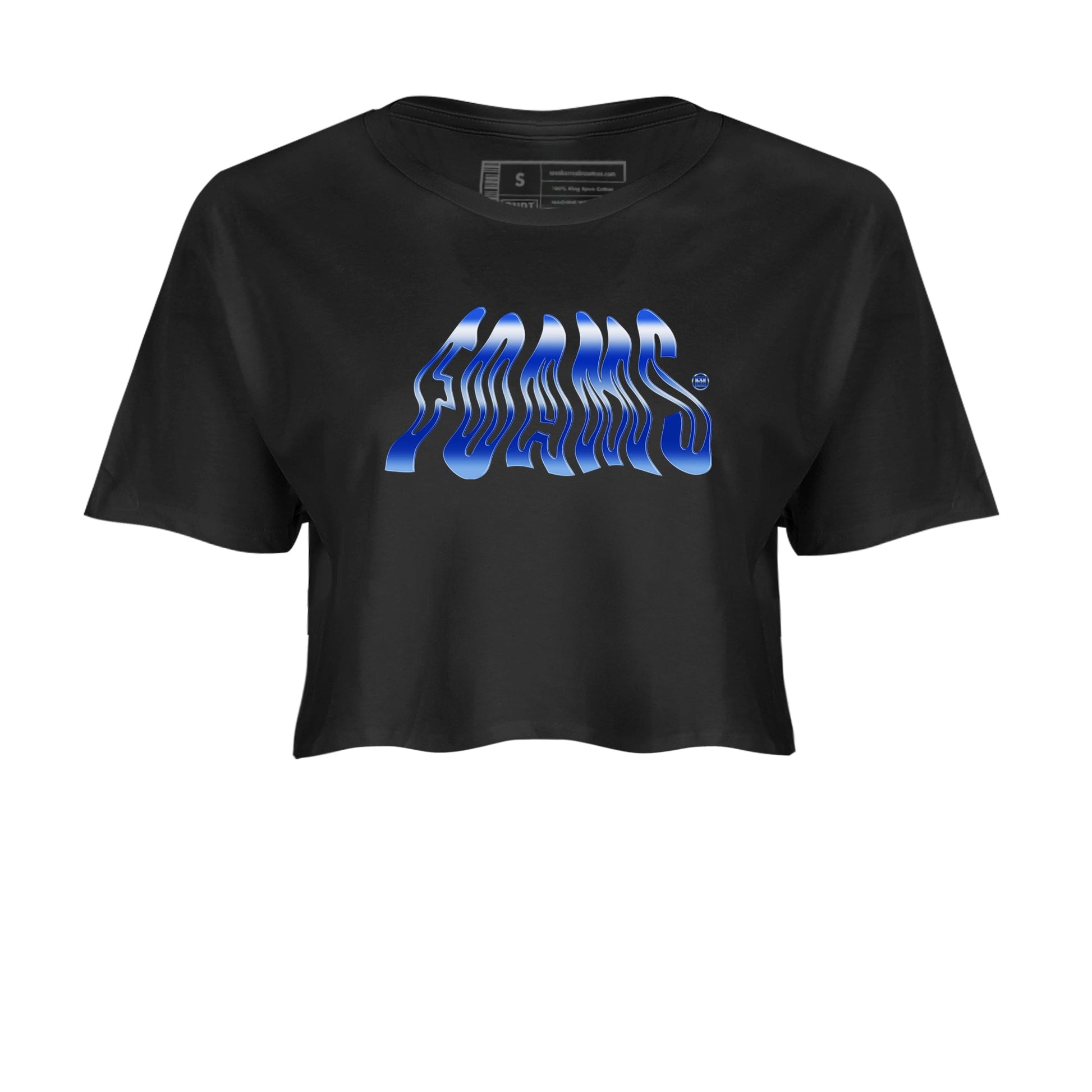 Air Foamposite One Royal shirts to match jordans Foams sneaker match tees Air Foamposite One Royal SNRT Sneaker Release Tees unisex cotton Black 2 Crop Shirts