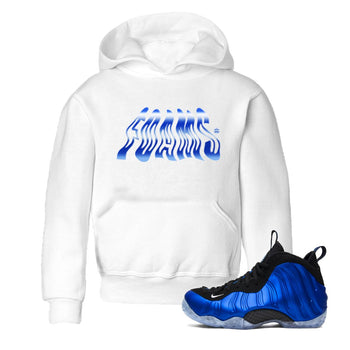 Air Foamposite One Royal shirts to match jordans Foams sneaker match tees Air Foamposite One Royal SNRT Sneaker Release Tees Youth Baby White 1 crew neck shirts