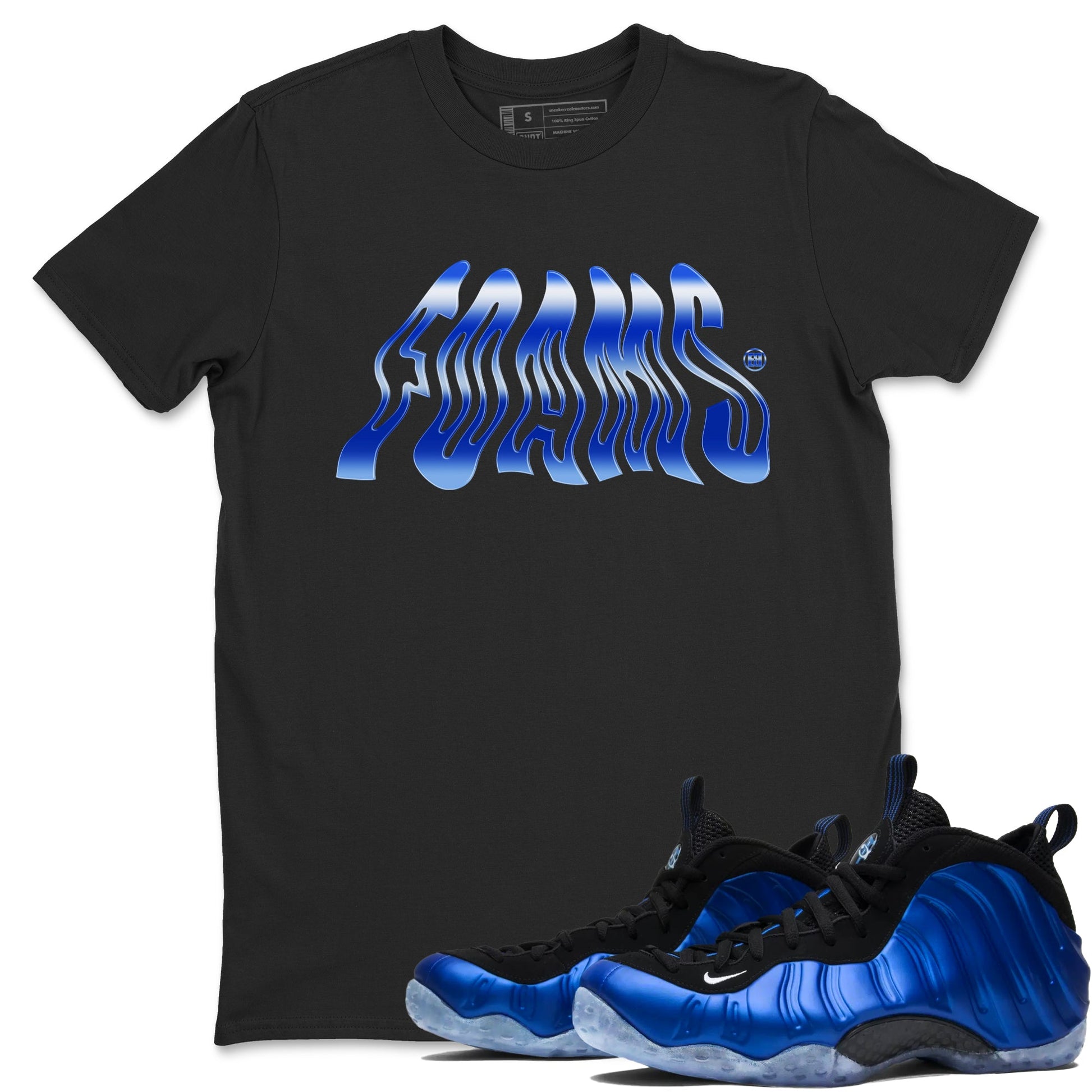 Air Foamposite One Royal shirts to match jordans Foams sneaker match tees Air Foamposite One Royal SNRT Sneaker Release Tees unisex cotton Black 1 crew neck shirts