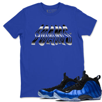 Air Foamposite One Royal shirts to match jordans Foams sneaker match tees Air Foamposite One Royal SNRT Sneaker Release Tees unisex cotton Royal Blue 1 crew neck shirts