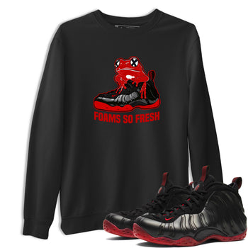 Foams So Fresh sneaker match t-shirt styled to complete your fit with the Air Foamposite Cough Drop sneakers, shown in Black 1.
