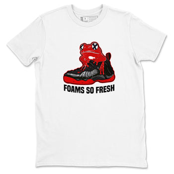 Foams So Fresh sneaker match t-shirt styled to complete your fit with the Air Foamposite Cough Drop sneakers, shown in White 2.
