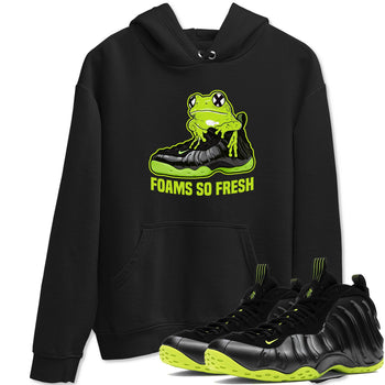 Foams One Black Volt best t shirts to wear with jordans Foams So Fresh sneaker match tees Air Foamposite One Black Volt match shoes to clothes SNRT Sneaker Tees unisex cotton Black 1 shirts