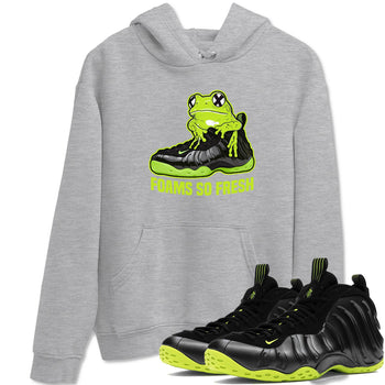 Foams One Black Volt best t shirts to wear with jordans Foams So Fresh sneaker match tees Air Foamposite One Black Volt match shoes to clothes SNRT Sneaker Tees unisex cotton Heather Grey 1 shirts