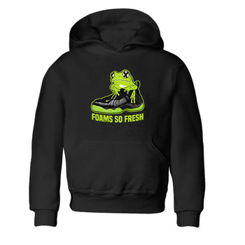 Foams One Black Volt best t shirts to wear with jordans Foams So Fresh sneaker match tees Air Foamposite One Black Volt match shoes to clothes SNRT Sneaker Tees Youth Baby Black 2 tee