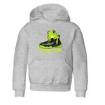 Foams One Black Volt best t shirts to wear with jordans Foams So Fresh sneaker match tees Air Foamposite One Black Volt match shoes to clothes SNRT Sneaker Tees Youth Baby Heather Grey 2 tee