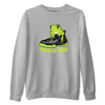 Foams One Black Volt best t shirts to wear with jordans Foams So Fresh sneaker match tees Air Foamposite One Black Volt match shoes to clothes SNRT Sneaker Tees unisex cotton Heather Grey 2 shirts