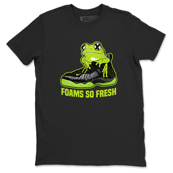 Foams One Black Volt best t shirts to wear with jordans Foams So Fresh sneaker match tees Air Foamposite One Black Volt match shoes to clothes SNRT Sneaker Tees unisex cotton Black 2 shirts