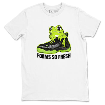 Foams One Black Volt best t shirts to wear with jordans Foams So Fresh sneaker match tees Air Foamposite One Black Volt match shoes to clothes SNRT Sneaker Tees unisex cotton White 2 shirts