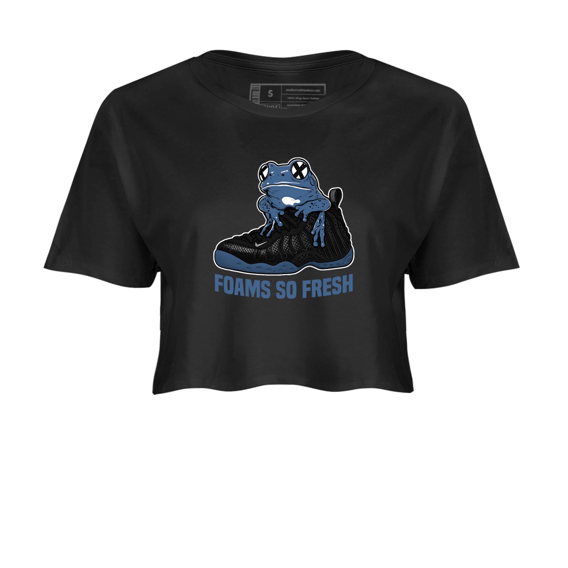 Sneaker Threads – Sneaker Tees To Match Air Foamposite One Carbon Fiber – Foams So Fresh Crop Tee Black 2. Perfect for Jordan releases 2025 colorways.