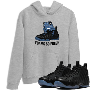 Sneaker Threads – Sneaker Tees To Match Air Foamposite One Carbon Fiber – Foams So Fresh Graphic Tee Heather Grey 1. Perfect for Jordan releases 2025 colorways.