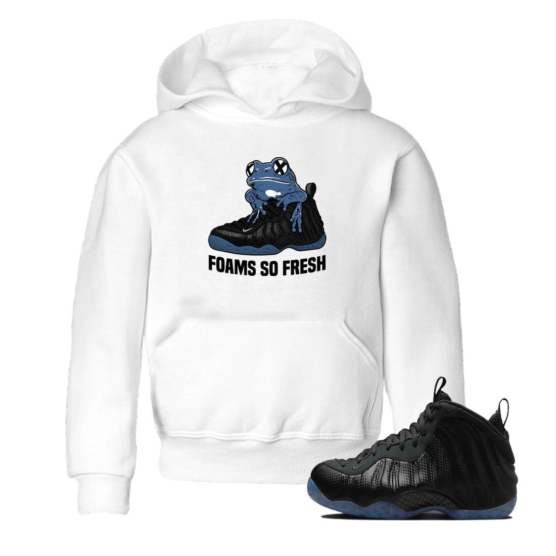 Sneaker Threads – Sneaker Tees To Match Air Foamposite One Carbon Fiber – Foams So Fresh Youth Graphic Tee White 1. Perfect for Jordan releases 2025 colorways.