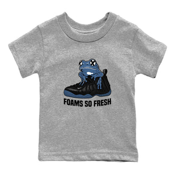 Sneaker Threads – Sneaker Tees To Match Air Foamposite One Carbon Fiber – Foams So Fresh Youth Graphic Tee Heather Grey 1. Perfect for Jordan releases 2025 colorways.