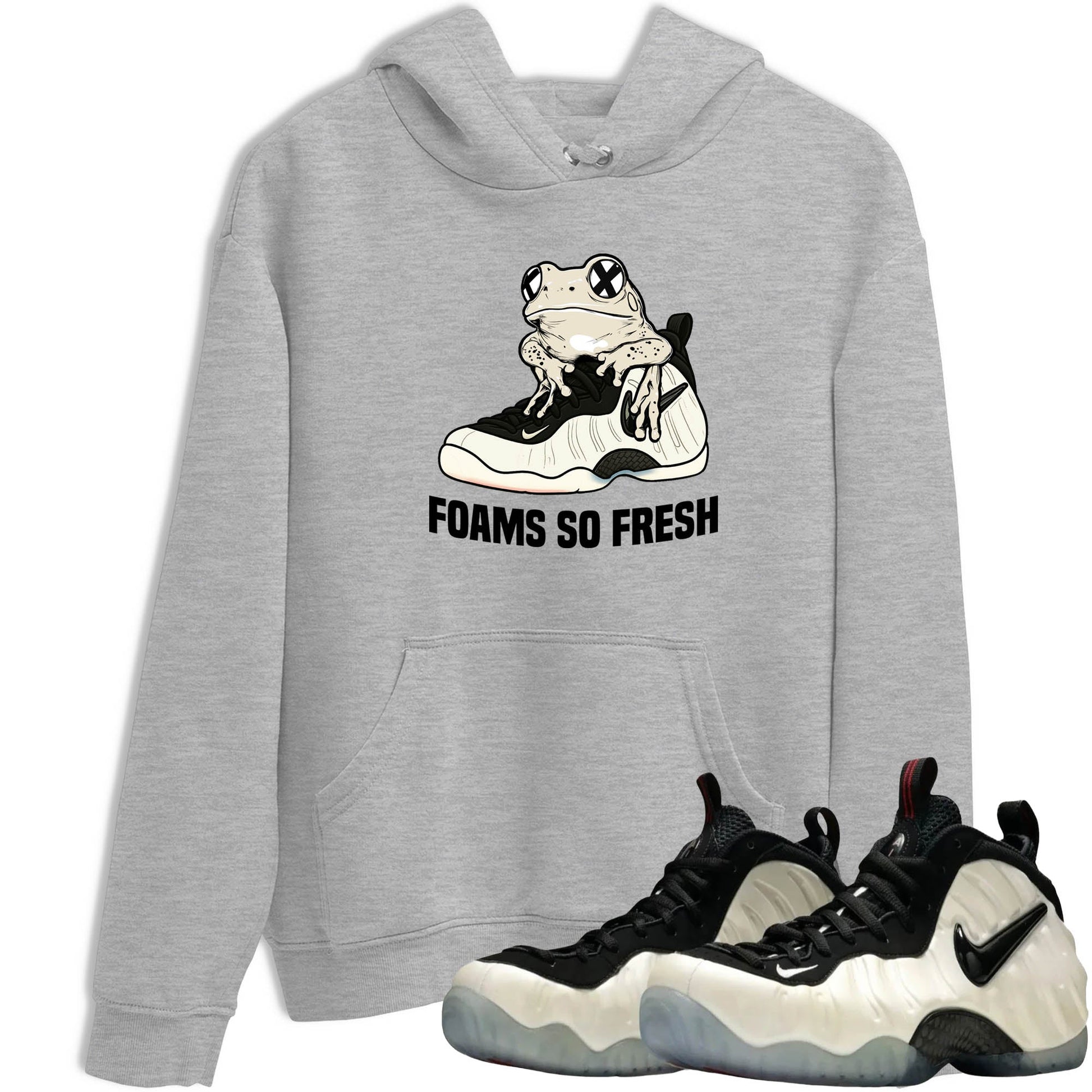 Sneaker Threads – Sneaker Tees To Match Air Foamposite One Pearl – Foams So Fresh Graphic Tee Heather Grey 1. Perfect for Jordan releases 2025 colorways.