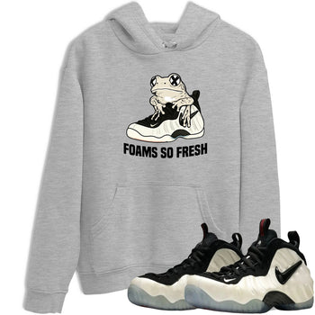 Sneaker Threads – Sneaker Tees To Match Air Foamposite One Pearl – Foams So Fresh Graphic Tee Heather Grey 1. Perfect for Jordan releases 2025 colorways.