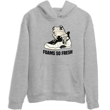 Sneaker Threads – Sneaker Tees To Match Air Foamposite One Pearl – Foams So Fresh Graphic Tee Heather Grey 2. Perfect for Jordan releases 2025 colorways.
