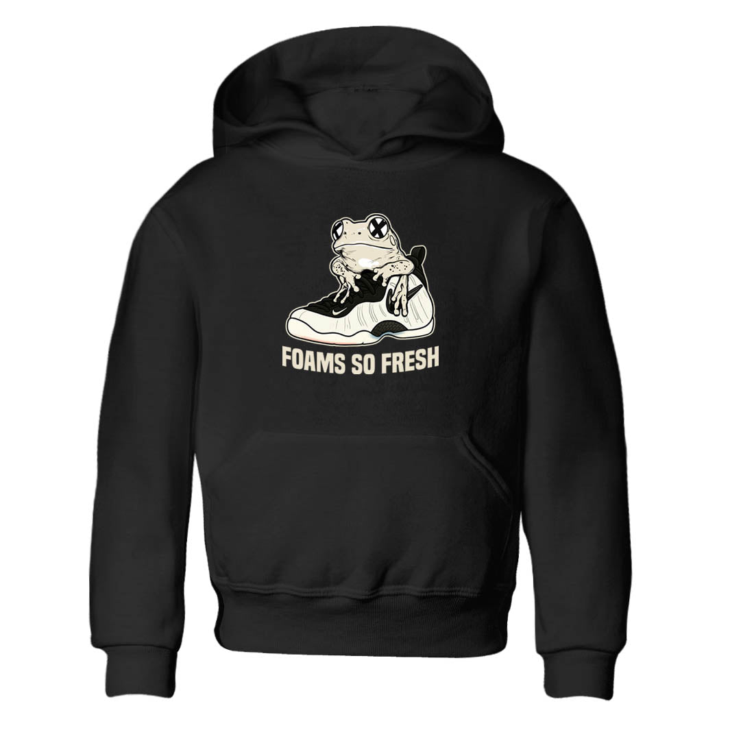 Sneaker Threads – Sneaker Tees To Match Air Foamposite One Pearl – Foams So Fresh Youth Graphic Tee Black 2. Perfect for Jordan releases 2025 colorways.