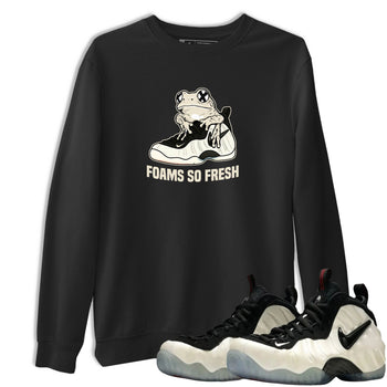 Sneaker Threads – Sneaker Tees To Match Air Foamposite One Pearl – Foams So Fresh Graphic Tee Black 1. Perfect for Jordan releases 2025 colorways.