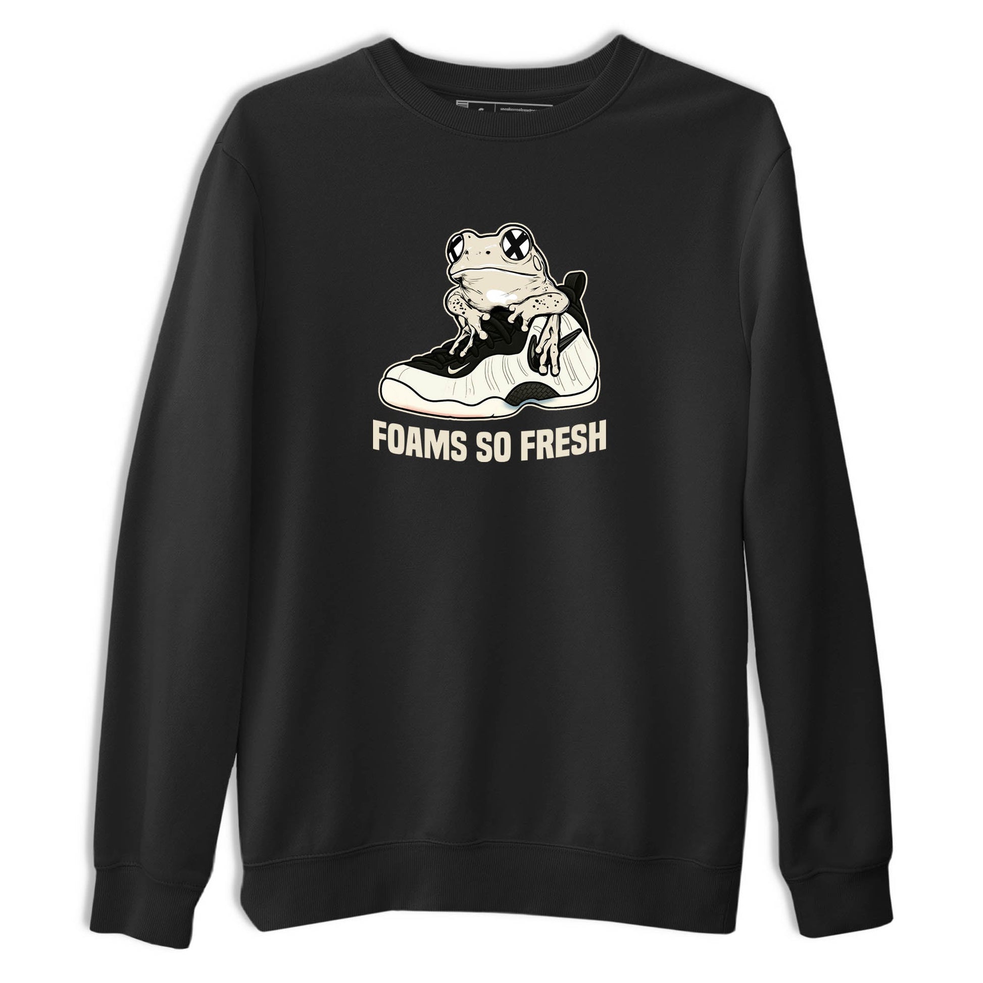 Sneaker Threads – Sneaker Tees To Match Air Foamposite One Pearl – Foams So Fresh Graphic Tee Black 2. Perfect for Jordan releases 2025 colorways.