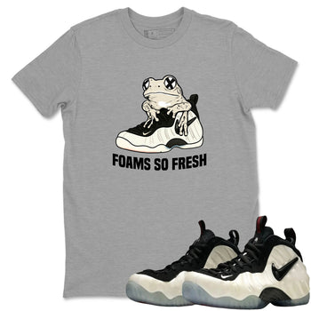 Sneaker Threads – Sneaker Tees To Match Air Foamposite One Pearl – Foams So Fresh Graphic Tee Heather Grey 1. Perfect for Jordan releases 2025 colorways.