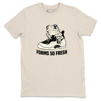 Sneaker Threads – Sneaker Tees To Match Air Foamposite One Pearl – Foams So Fresh Graphic Tee Natural 2. Perfect for Jordan releases 2025 colorways.