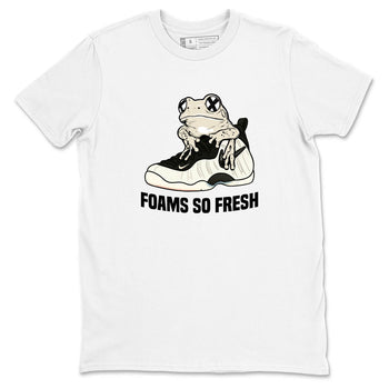 Sneaker Threads – Sneaker Tees To Match Air Foamposite One Pearl – Foams So Fresh Graphic Tee White 2. Perfect for Jordan releases 2025 colorways.