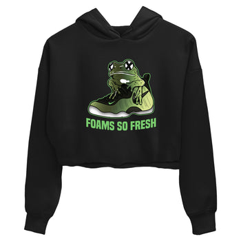 Sneaker match tees – Sneaker Tees To Match Air Foamposite One Pine Green Shoes – Foams So Fresh Crop T-Shirt Black 2