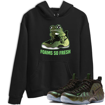Sneaker match tees – Sneaker Tees To Match Air Foamposite One Pine Green Shoes – Foams So Fresh Tee Black 1