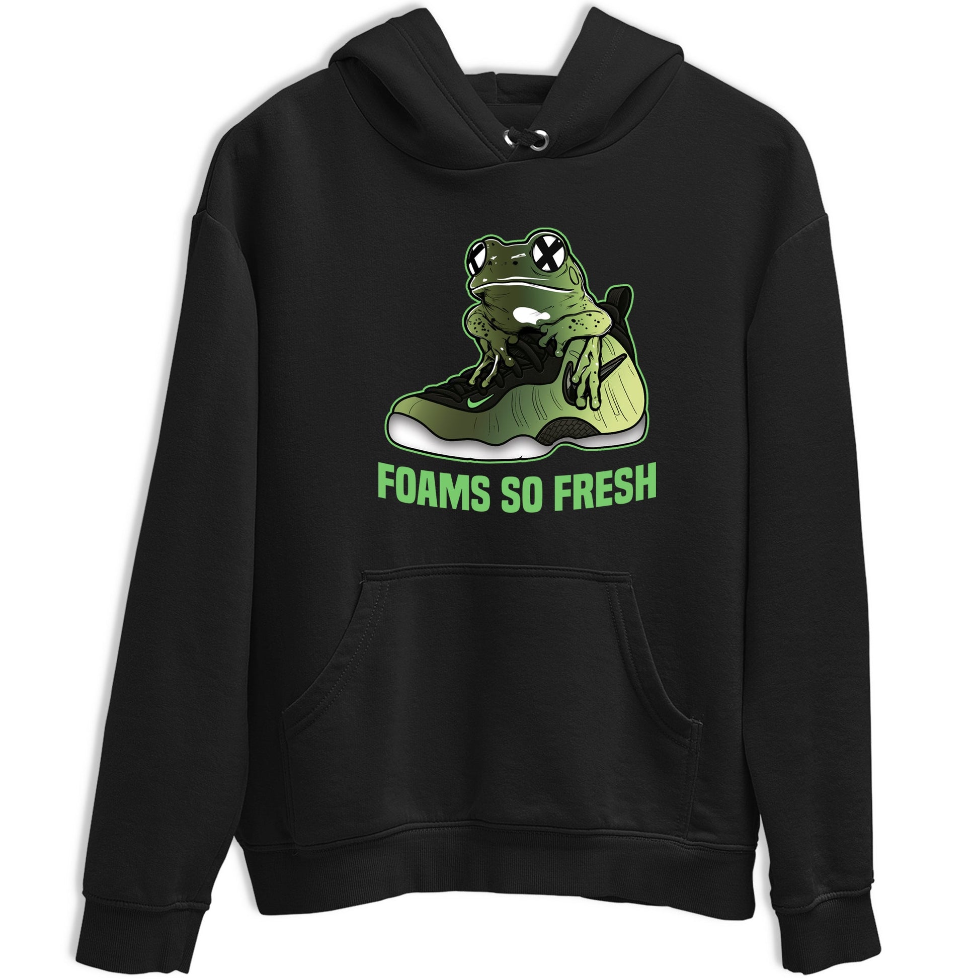 Sneaker match tees – Sneaker Tees To Match Air Foamposite One Pine Green Shoes – Foams So Fresh Tee Black 2