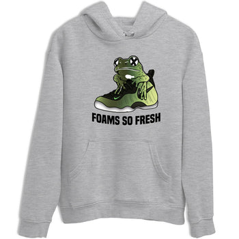 Sneaker match tees – Sneaker Tees To Match Air Foamposite One Pine Green Shoes – Foams So Fresh Tee Heather Grey 2