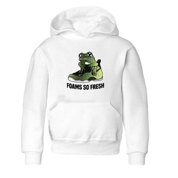 Sneaker match tees – Sneaker Tees To Match Air Foamposite One Pine Green Shoes – Foams So Fresh Kids T-Shirt White 2