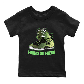 Sneaker match tees – Sneaker Tees To Match Air Foamposite One Pine Green Shoes – Foams So Fresh Kids T-Shirt Black 2