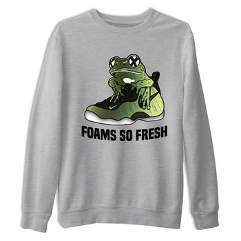 Sneaker match tees – Sneaker Tees To Match Air Foamposite One Pine Green Shoes – Foams So Fresh Tee Heather Grey 2