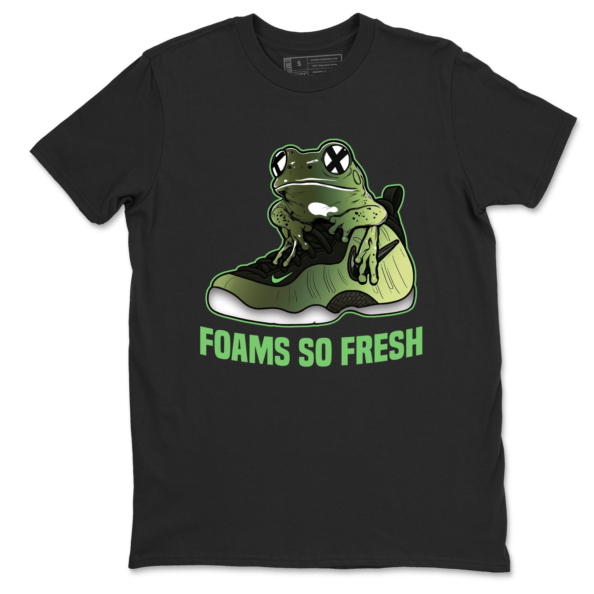 Sneaker match tees – Sneaker Tees To Match Air Foamposite One Pine Green Shoes – Foams So Fresh Tee Black 2