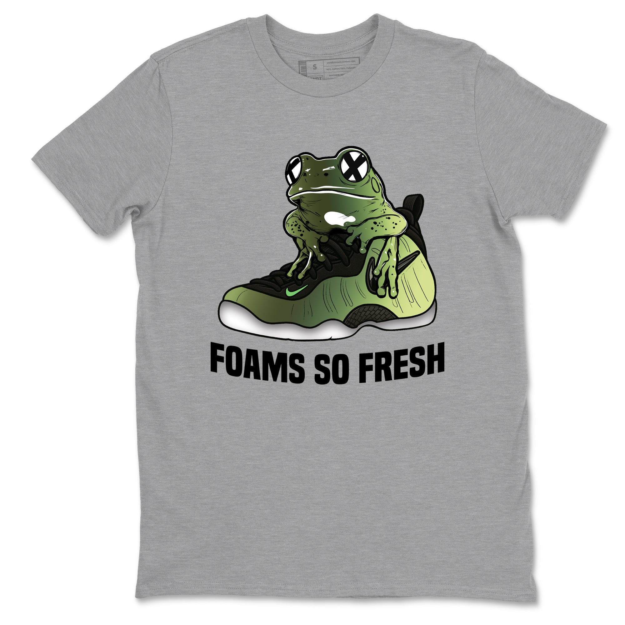 Sneaker match tees – Sneaker Tees To Match Air Foamposite One Pine Green Shoes – Foams So Fresh Tee Heather Grey 2