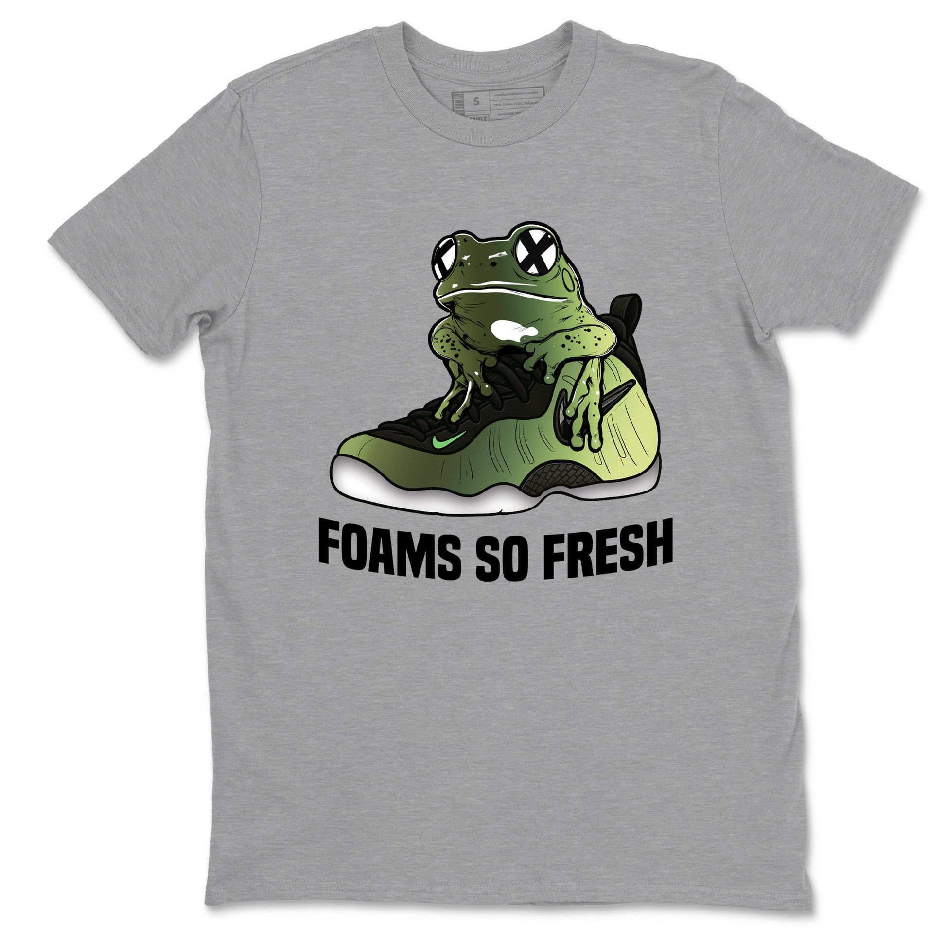 Sneaker match tees – Sneaker Tees To Match Air Foamposite One Pine Green Shoes – Foams So Fresh Tee Heather Grey 2
