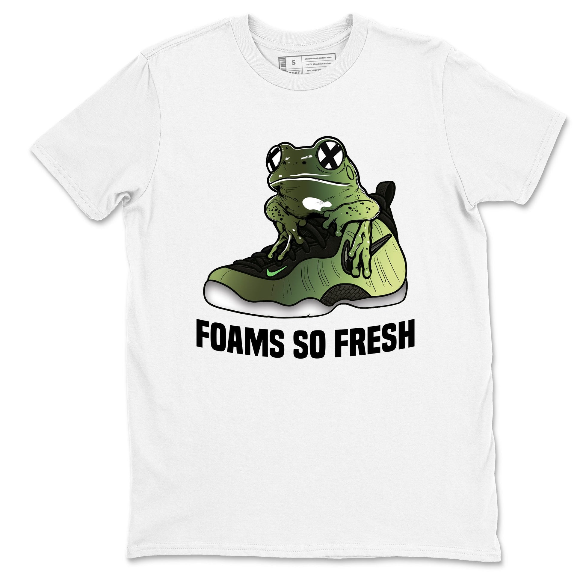 Sneaker match tees – Sneaker Tees To Match Air Foamposite One Pine Green Shoes – Foams So Fresh Tee White 2